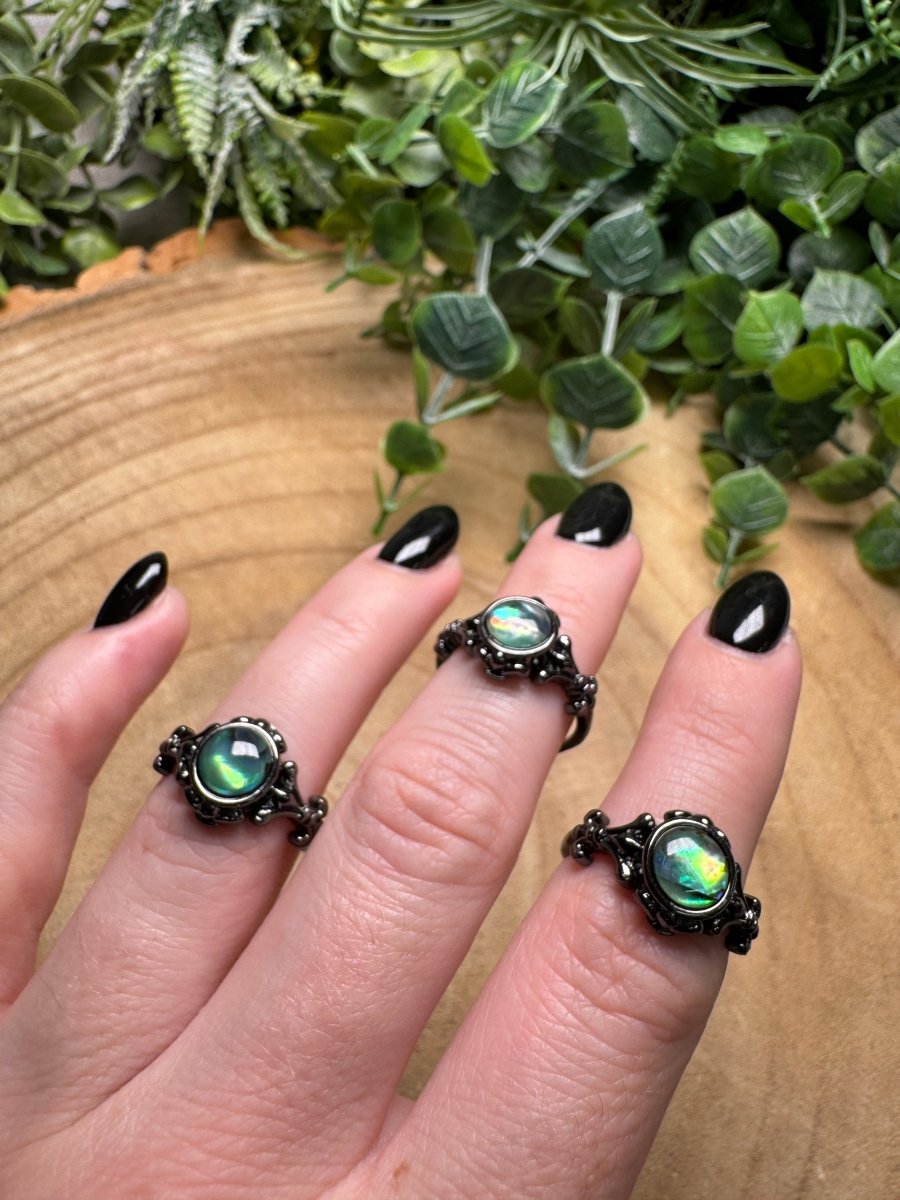 Abalone Ring Adjustable | Copper Ashes