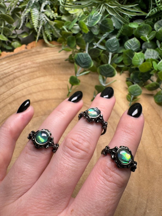 Abalone Ring Adjustable | Copper Ashes