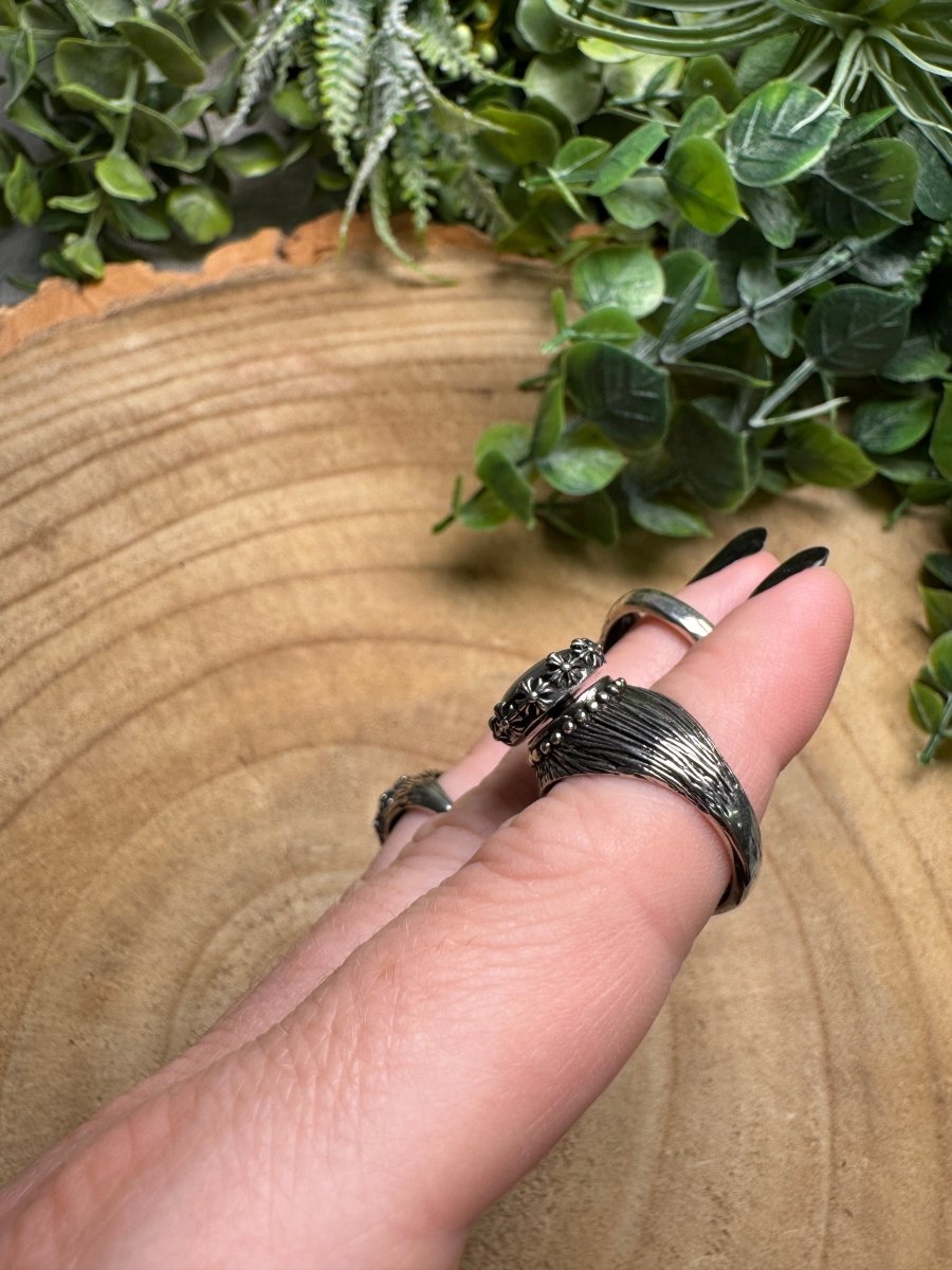 Abalone Shell Fidget Spinner Ring Adjustable | Copper Ashes