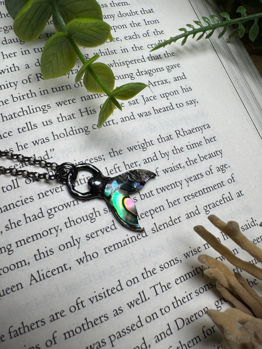 Abalone Shell Mermaid Tail Necklace | Copper Ashes