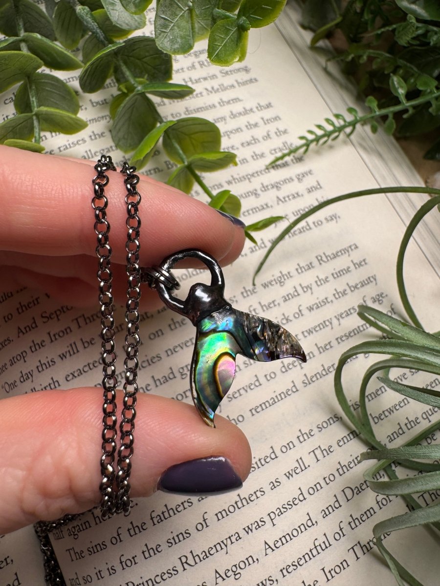 Abalone Shell Mermaid Tail Necklace | Copper Ashes