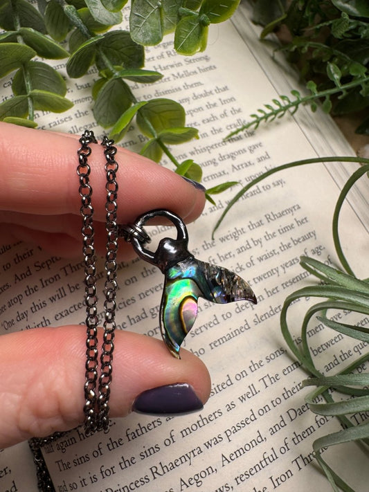 Abalone Shell Mermaid Tail Necklace | Copper Ashes
