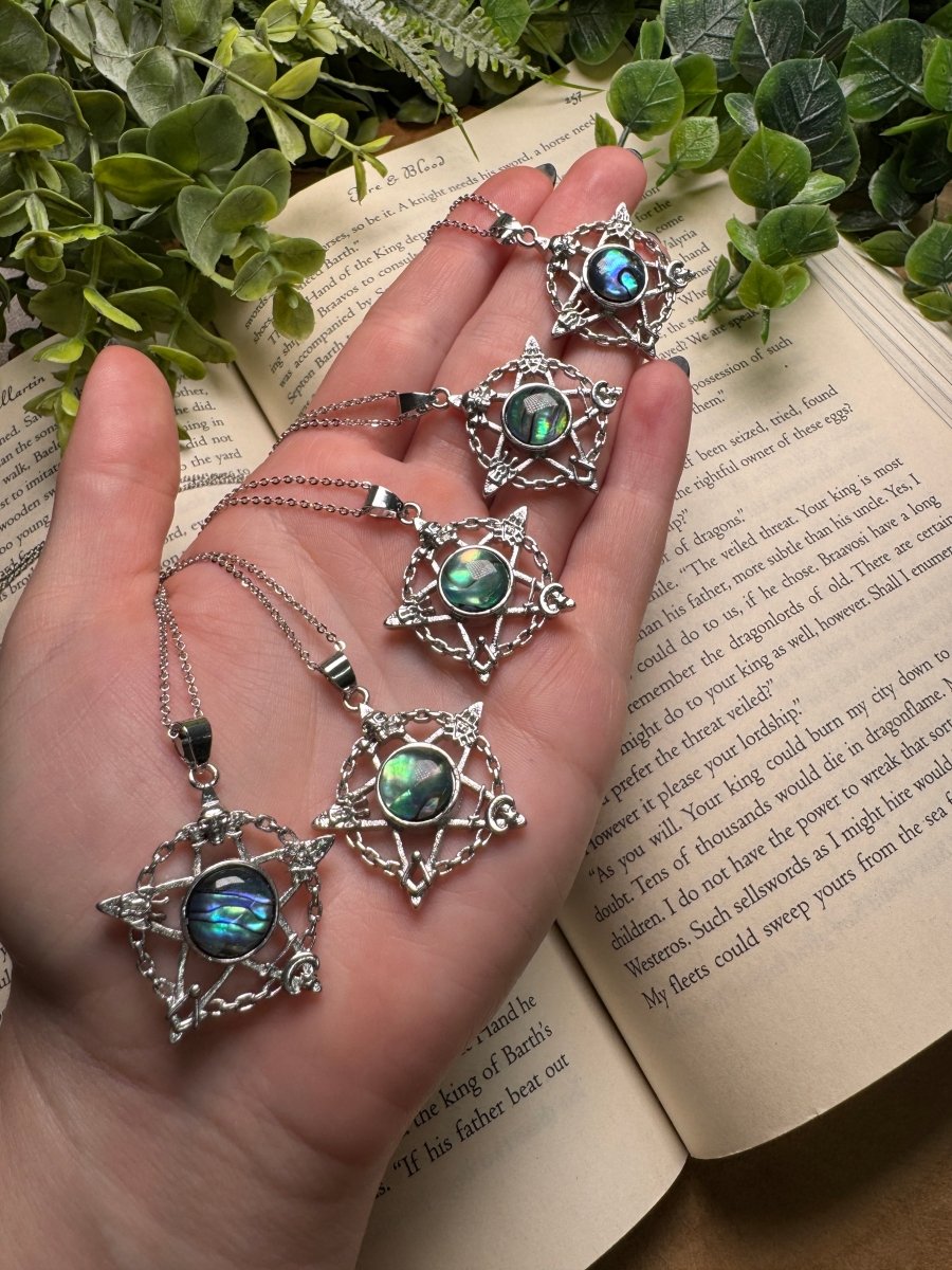 Abalone Shell Pentagram Necklace Adjustable | Copper Ashes