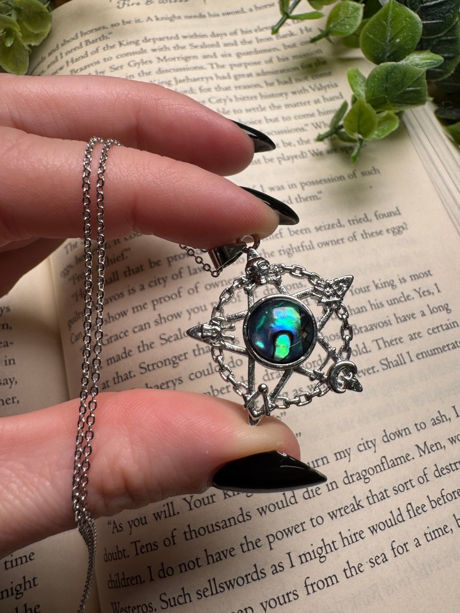 Abalone Shell Pentagram Necklace Adjustable | Copper Ashes