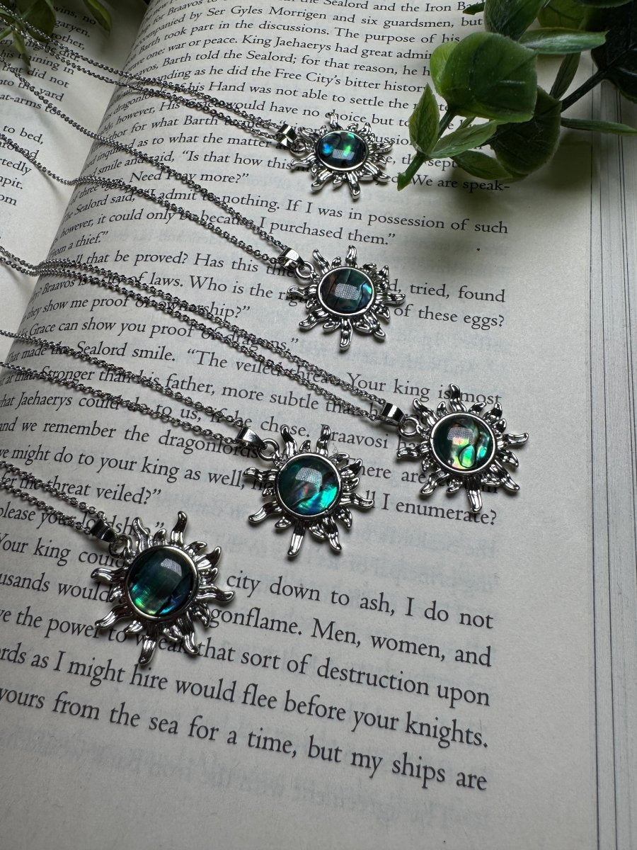Abalone Shell Sun Necklace Adjustable | Copper Ashes