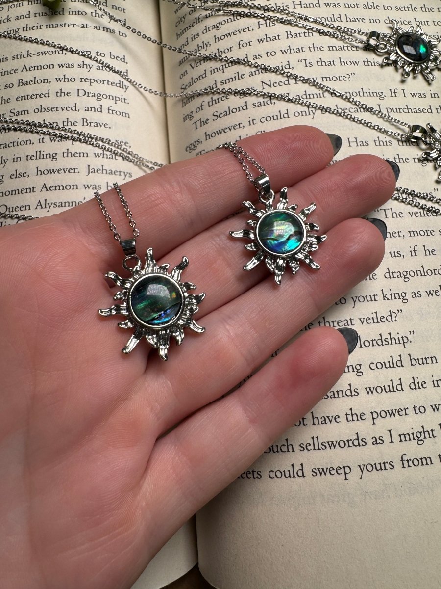 Abalone Shell Sun Necklace Adjustable | Copper Ashes