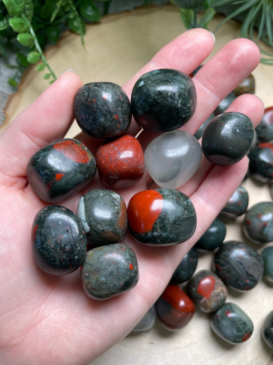 African Bloodstone Tumble | Copper Ashes