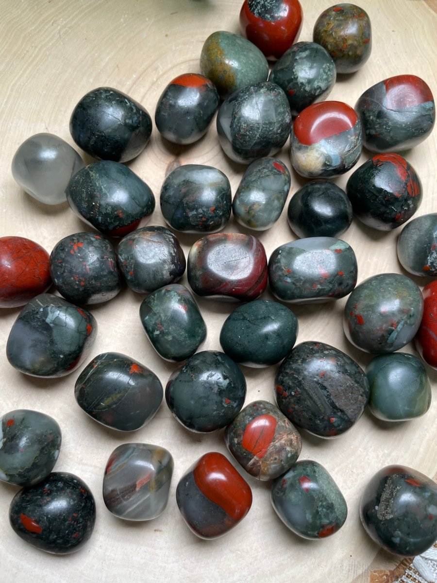 African Bloodstone Tumble | Copper Ashes