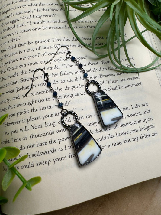 Agate Dangle Earrings | Copper Ashes