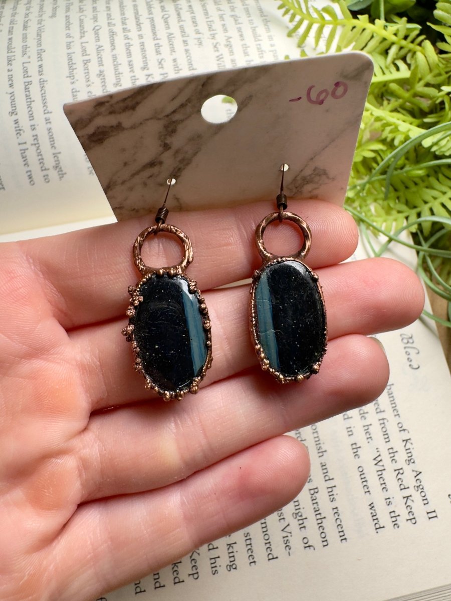 Agate Earrings | Copper Ashes