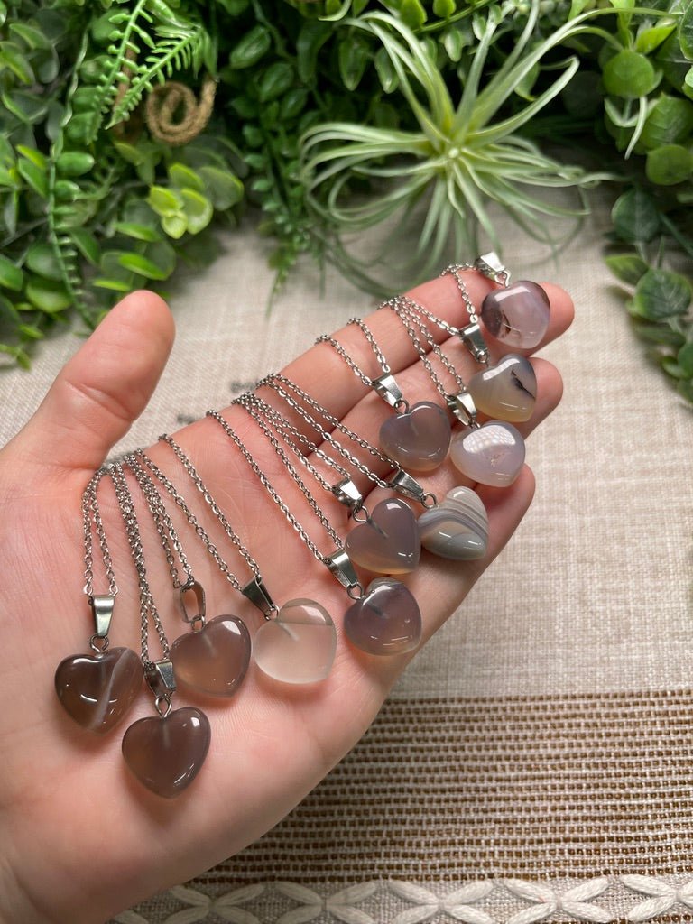 Agate Heart Necklace | Copper Ashes