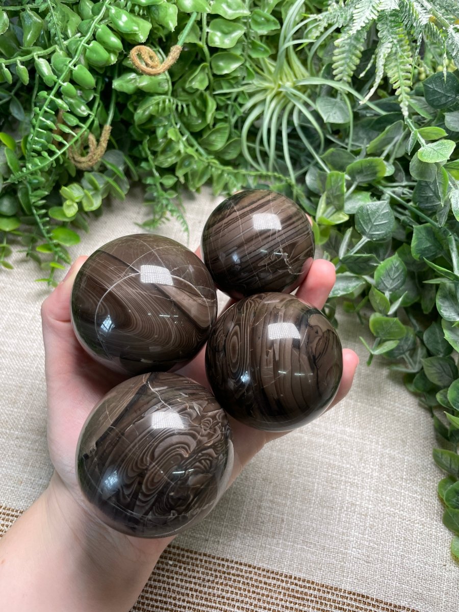 Agate Sphere | Copper Ashes