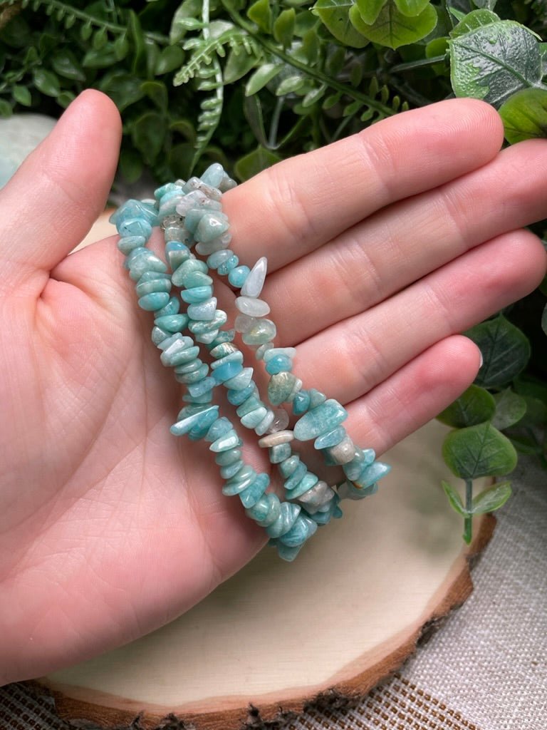 Amazonite Chip Bracelet | Copper Ashes