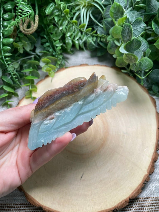 Amazonite Dolphin (chipped) | Copper Ashes