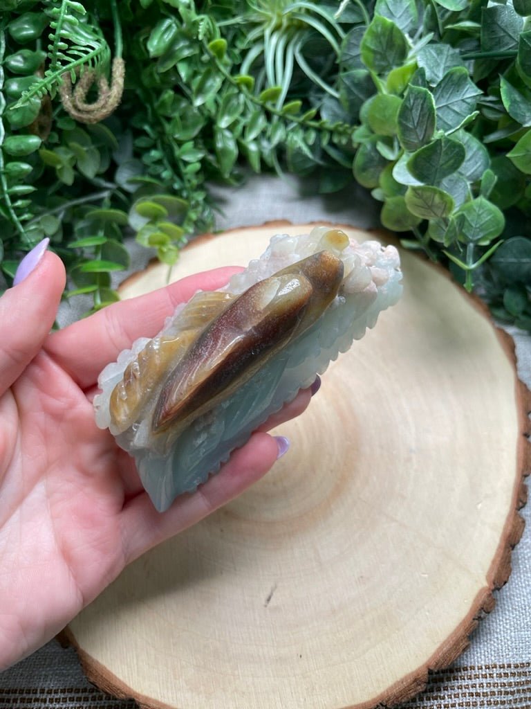 Amazonite Dolphin (chipped) | Copper Ashes