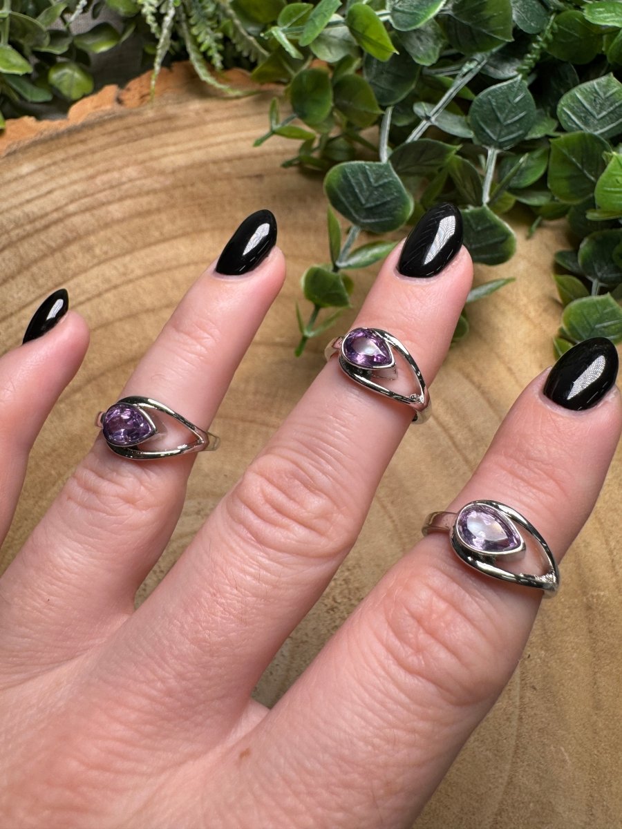 Amethyst Ring Adjustable | Copper Ashes