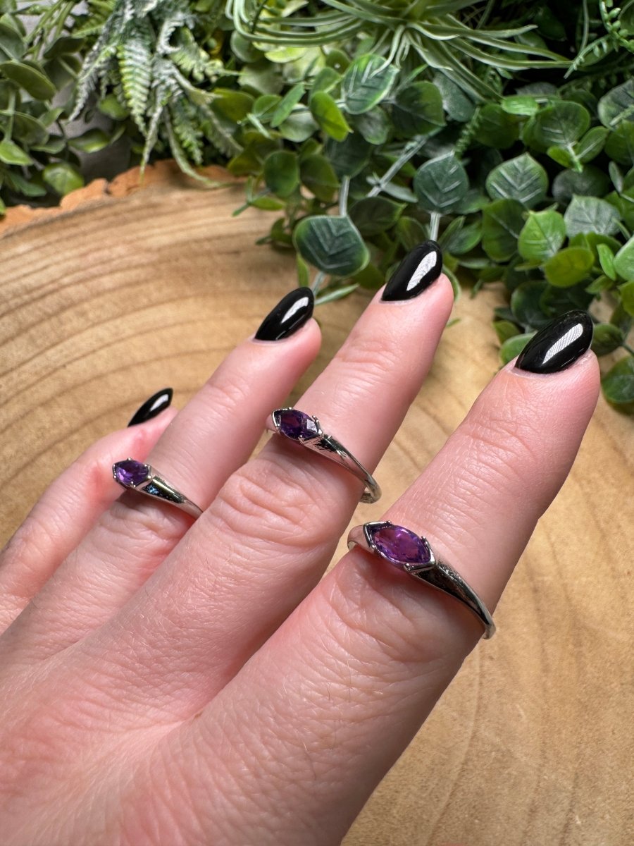 Amethyst Ring Adjustable | Copper Ashes