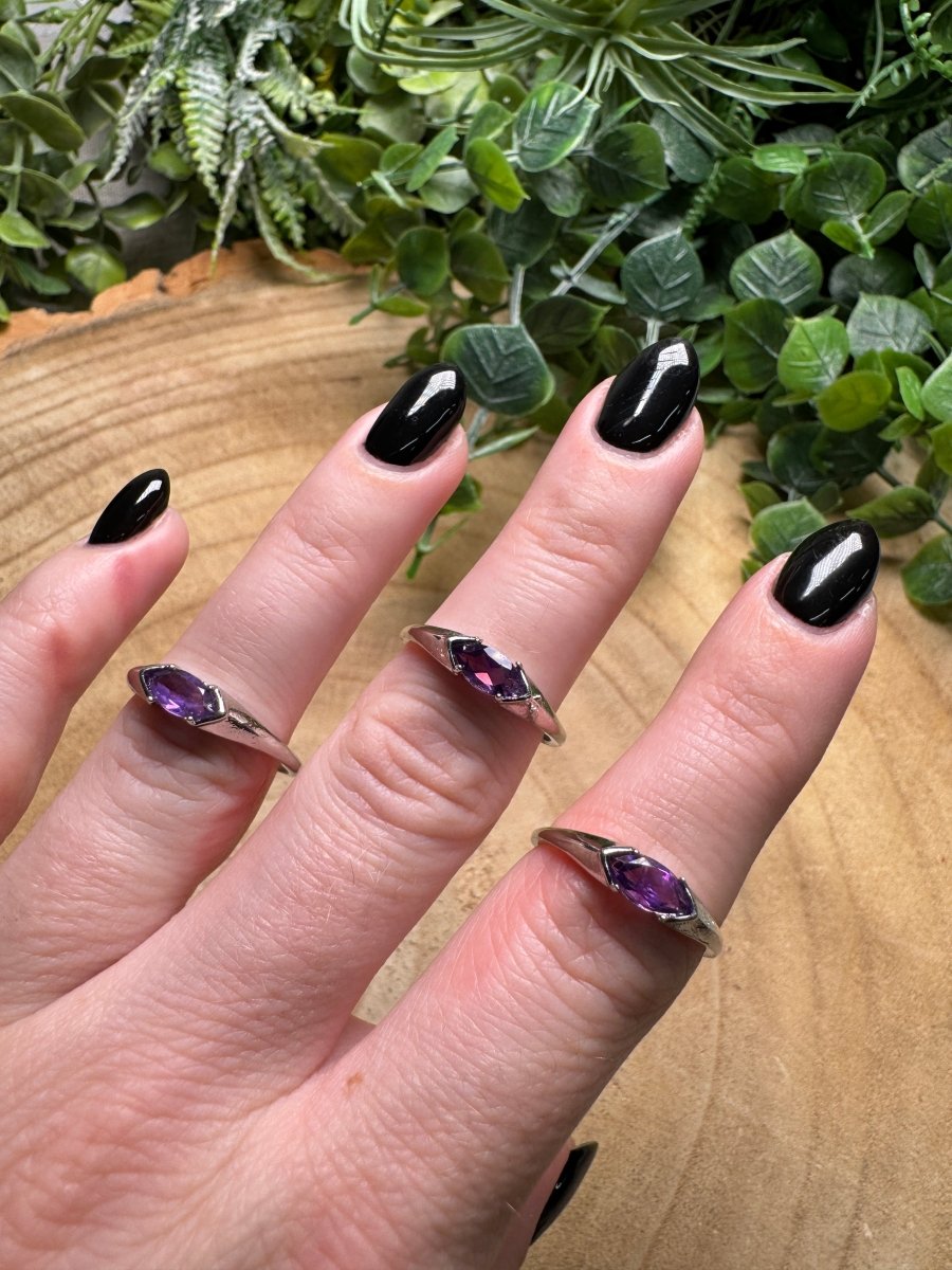 Amethyst Ring Adjustable | Copper Ashes