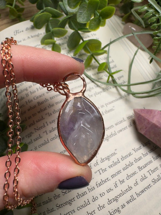 Amethyst Yoni Necklace | Copper Ashes