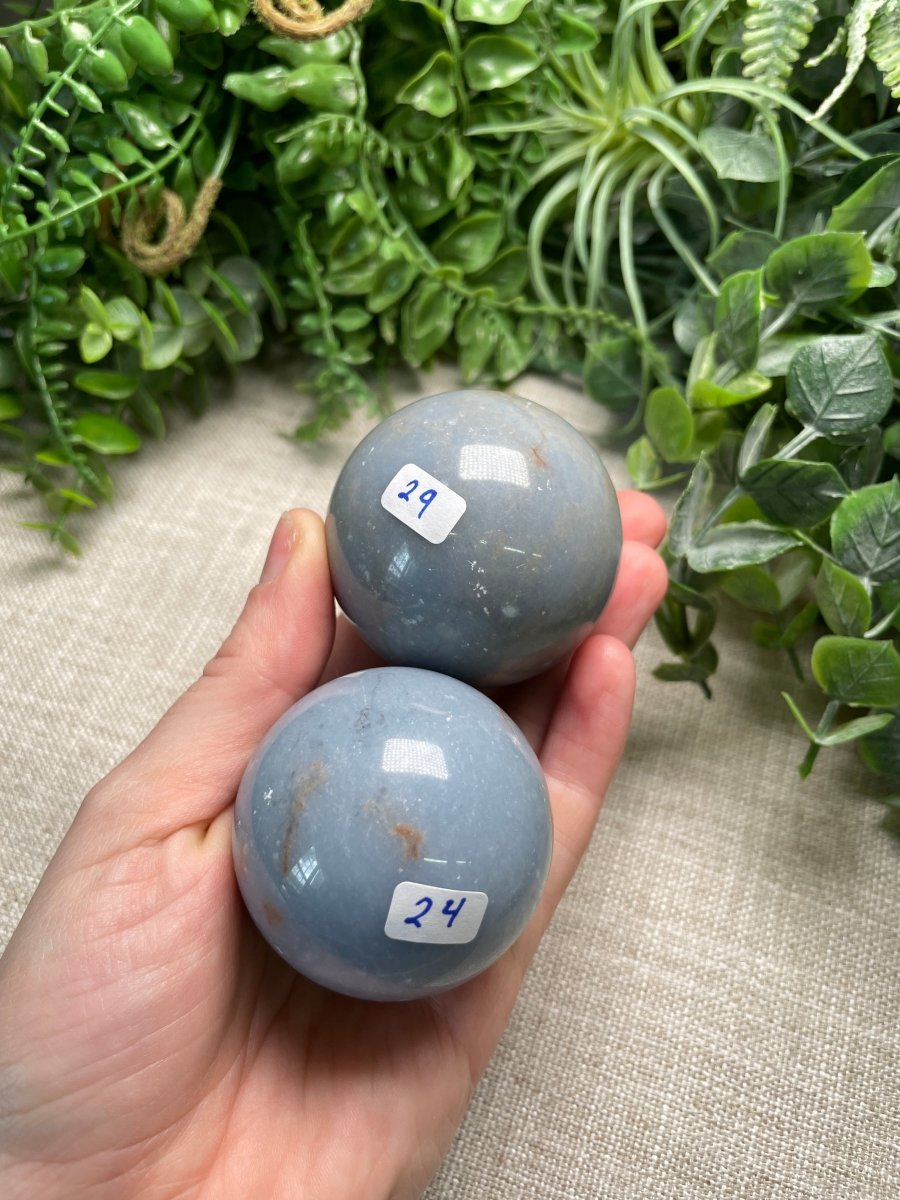 Angelite Sphere | Copper Ashes