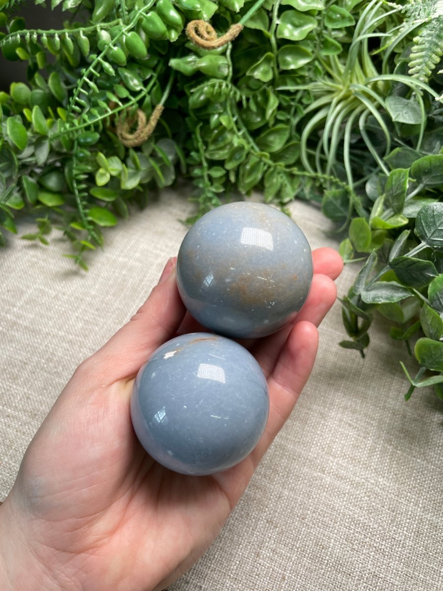 Angelite Sphere | Copper Ashes