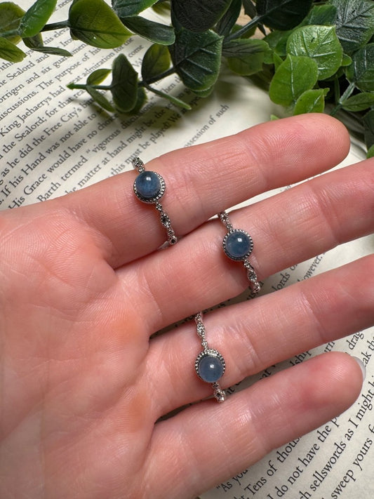 Aquamarine Adjustable Ring | Copper Ashes