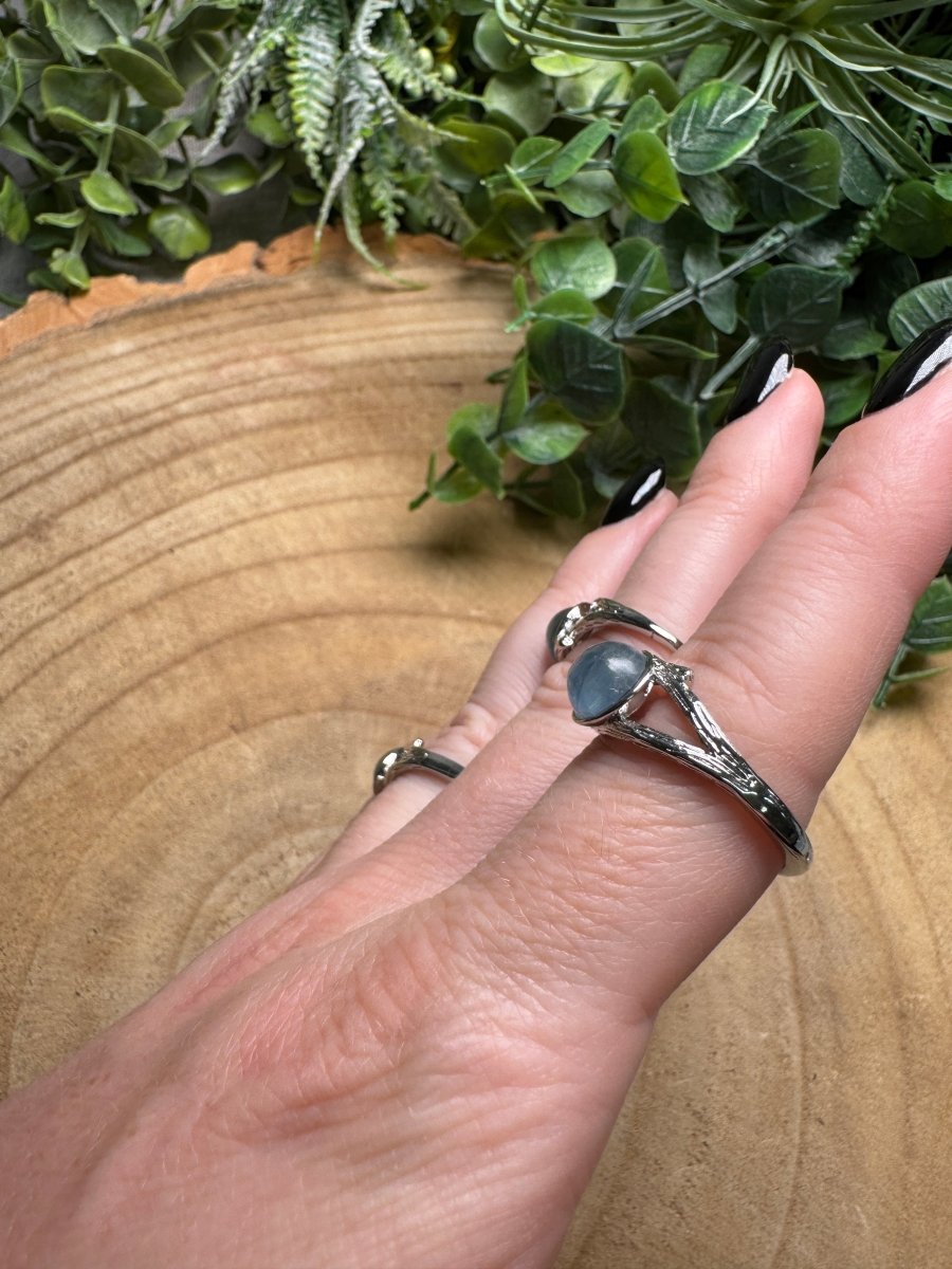 Aquamarine Ring Adjustable | Copper Ashes