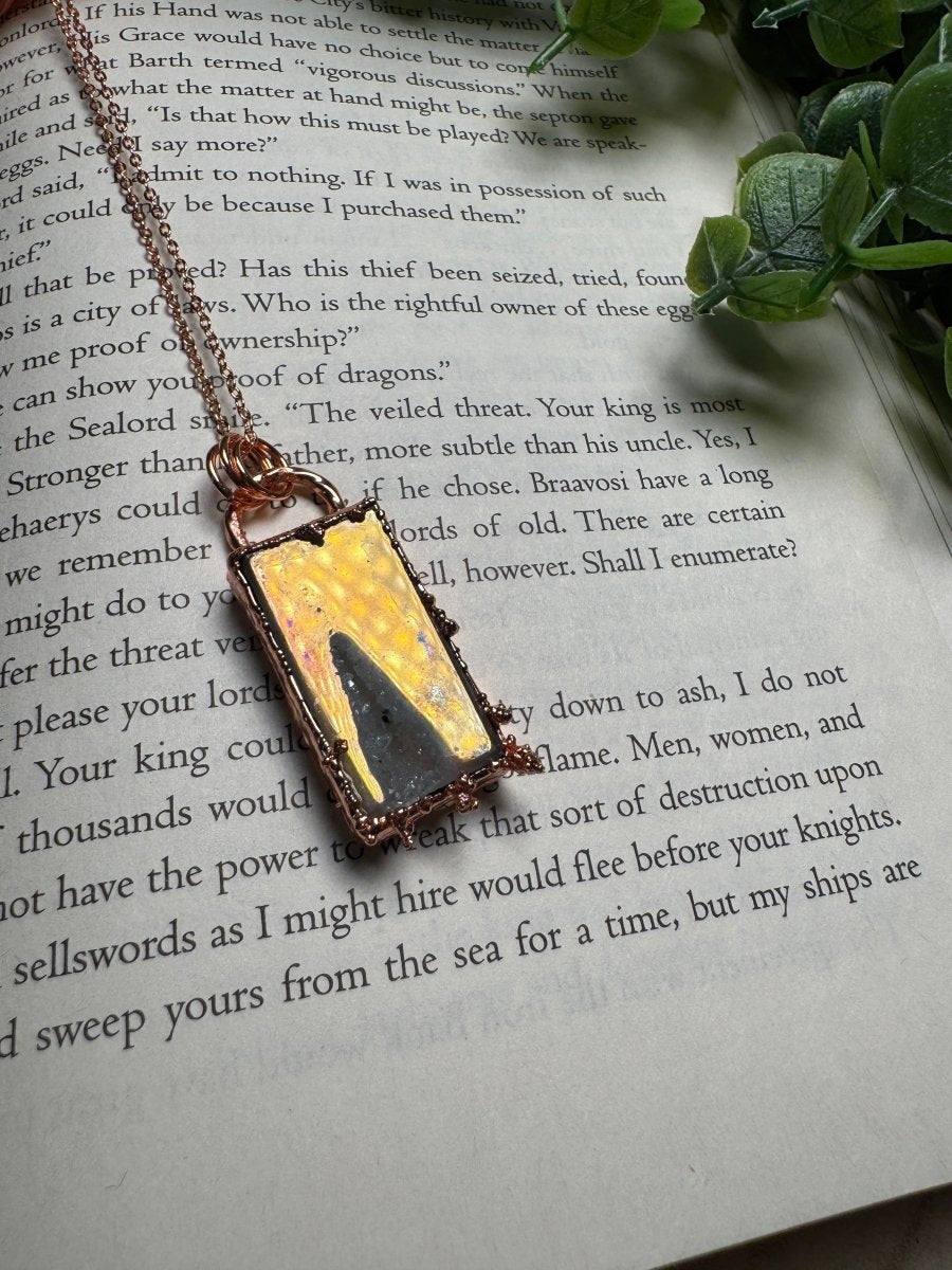 Aura Druzy Agate Necklace | Copper Ashes