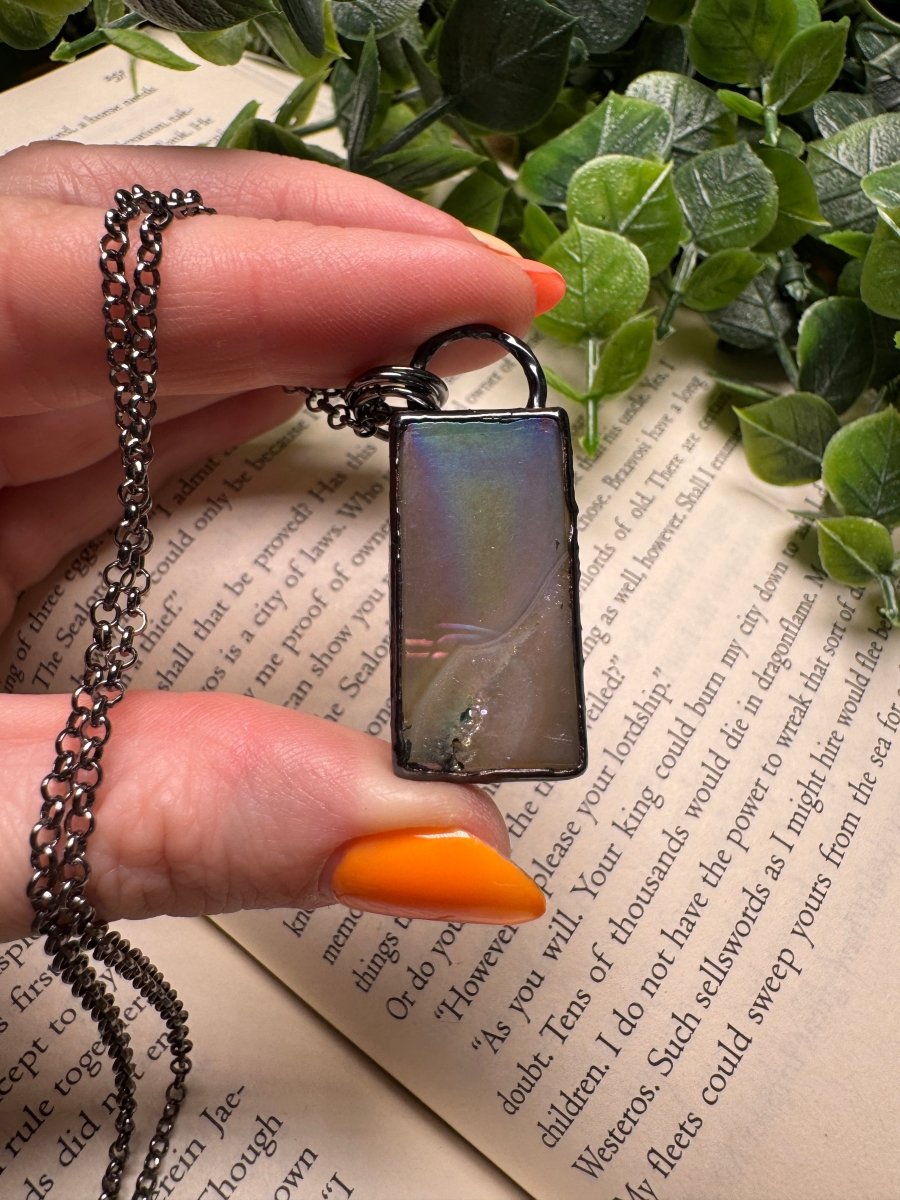 Aura Druzy Agate Necklace | Copper Ashes