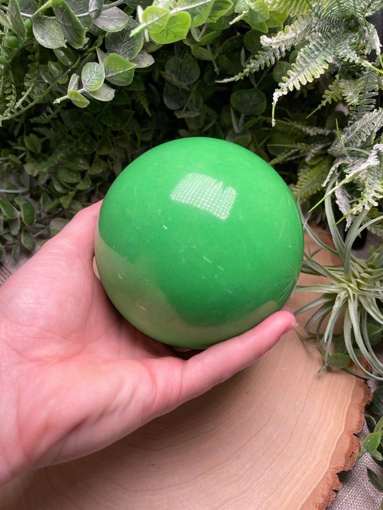 Aura/ Manmade Stone Sphere | Copper Ashes