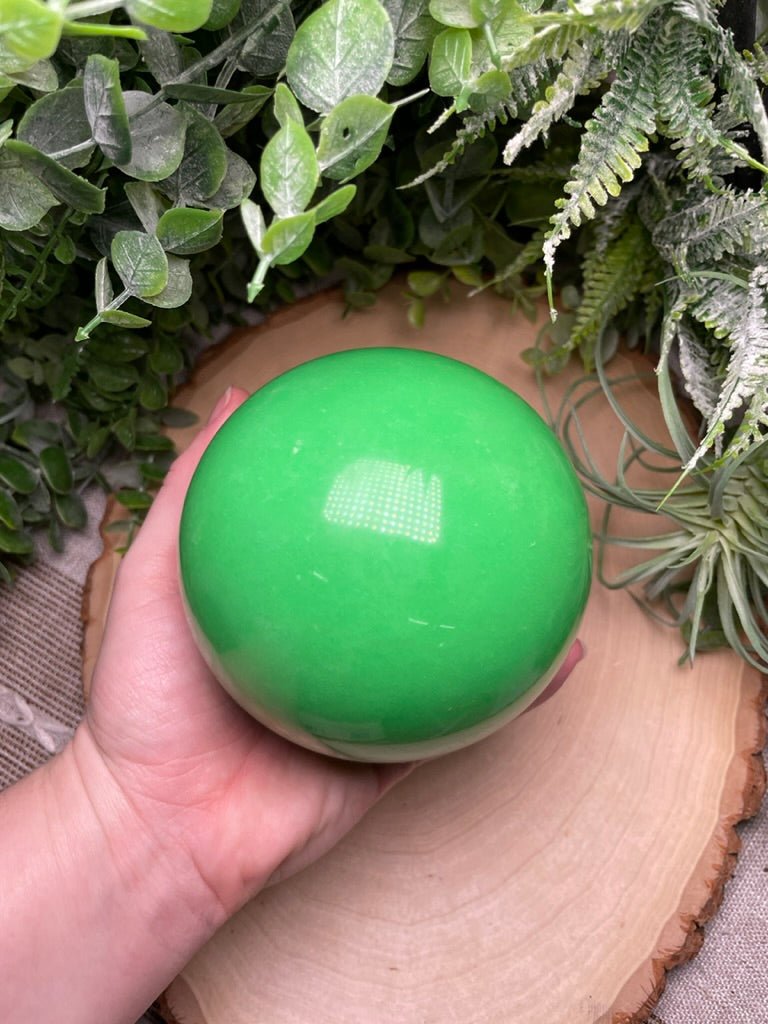 Aura/ Manmade Stone Sphere | Copper Ashes