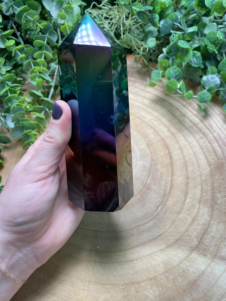 Aura Plated Obsidian Tower (imperfect) | Copper Ashes