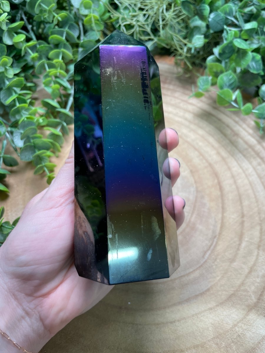 Aura Plated Obsidian Tower (imperfect) | Copper Ashes