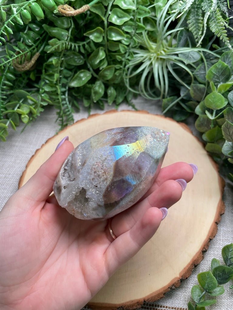 Aura Plated Sphalerite Freeform | Copper Ashes