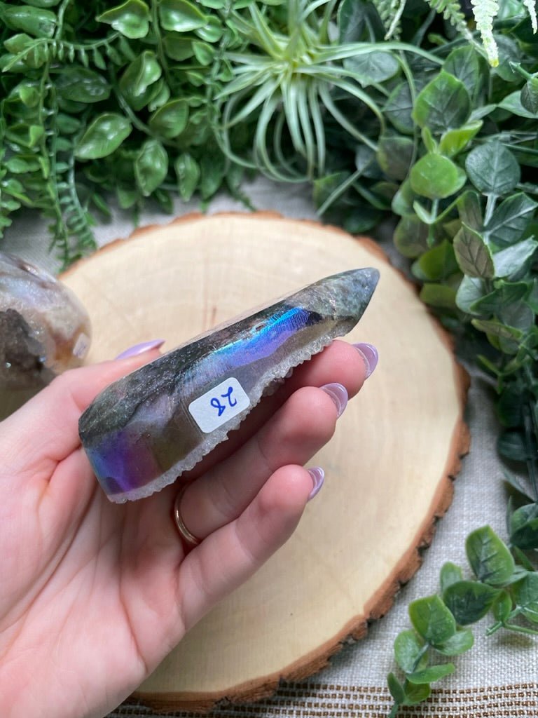 Aura Plated Sphalerite Freeform | Copper Ashes