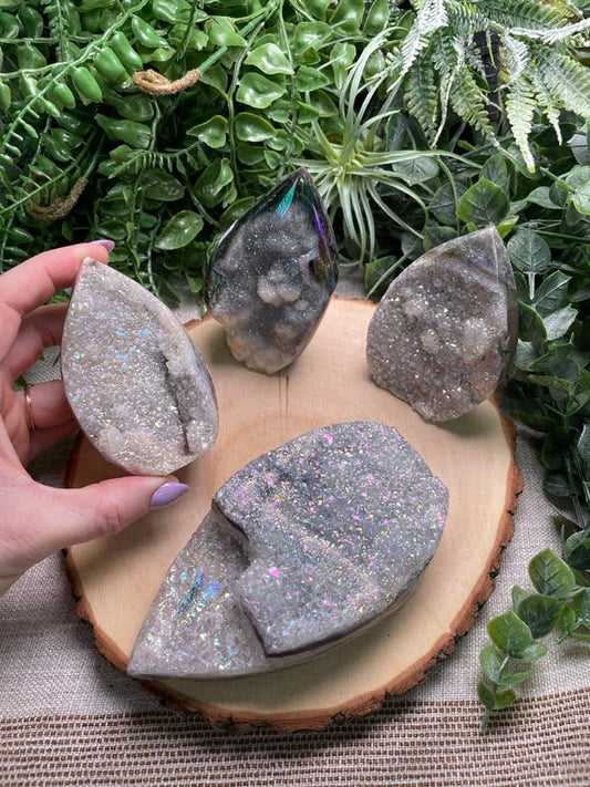 Aura Plated Sphalerite Freeform | Copper Ashes