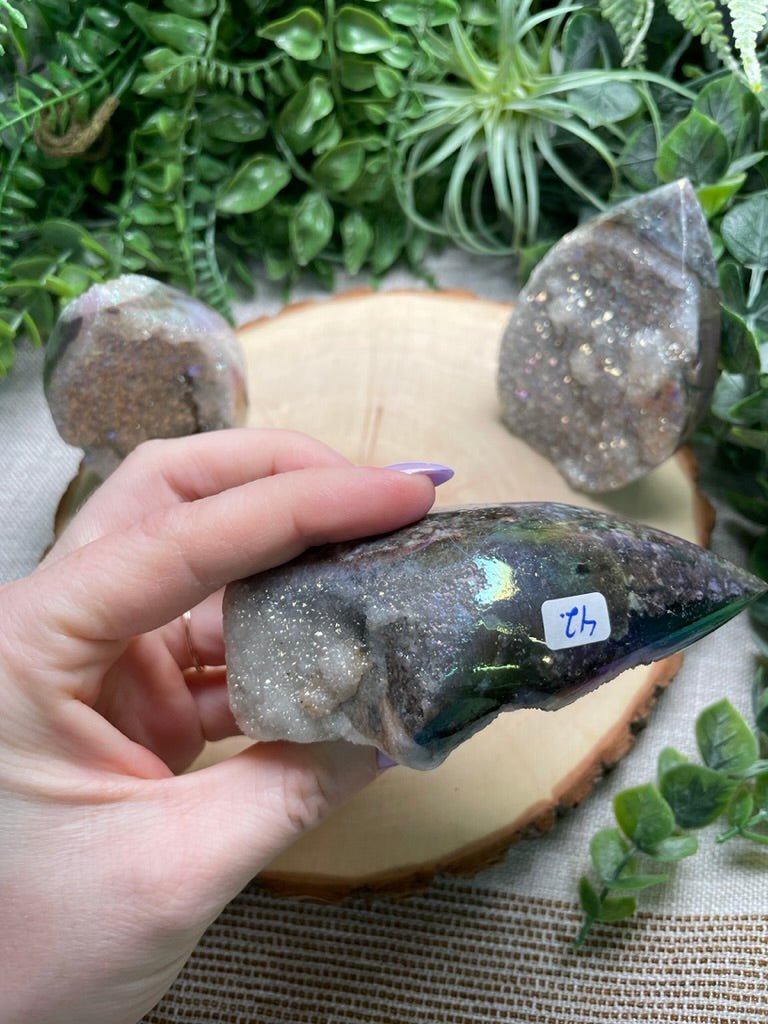 Aura Plated Sphalerite Freeform | Copper Ashes