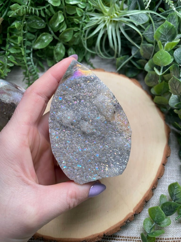 Aura Plated Sphalerite Freeform | Copper Ashes