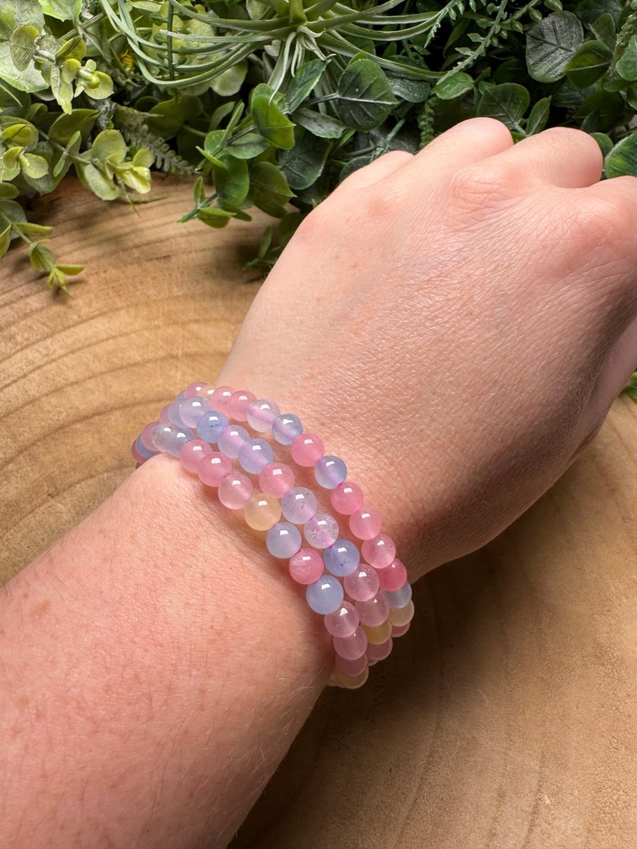 Aventurine Beaded Bracelet with 6mm Beads | Copper Ashes