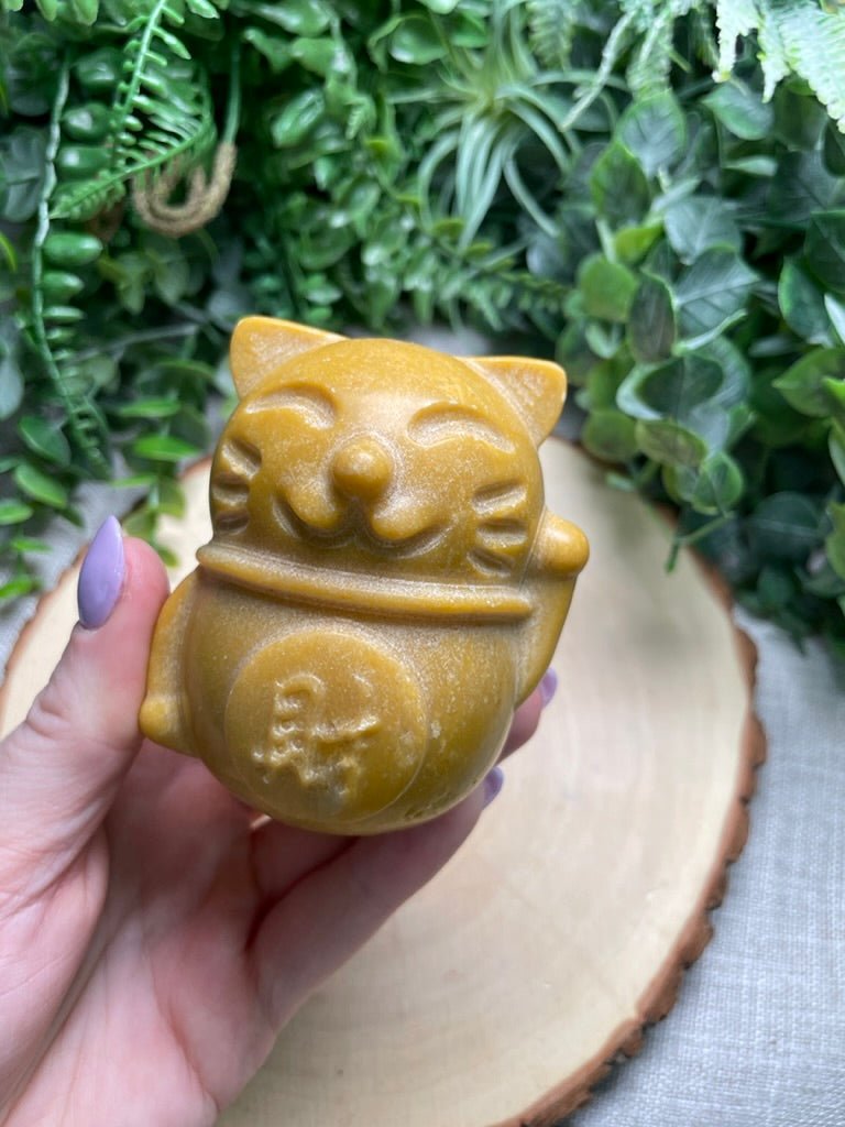 Aventurine Lucky Cat | Copper Ashes