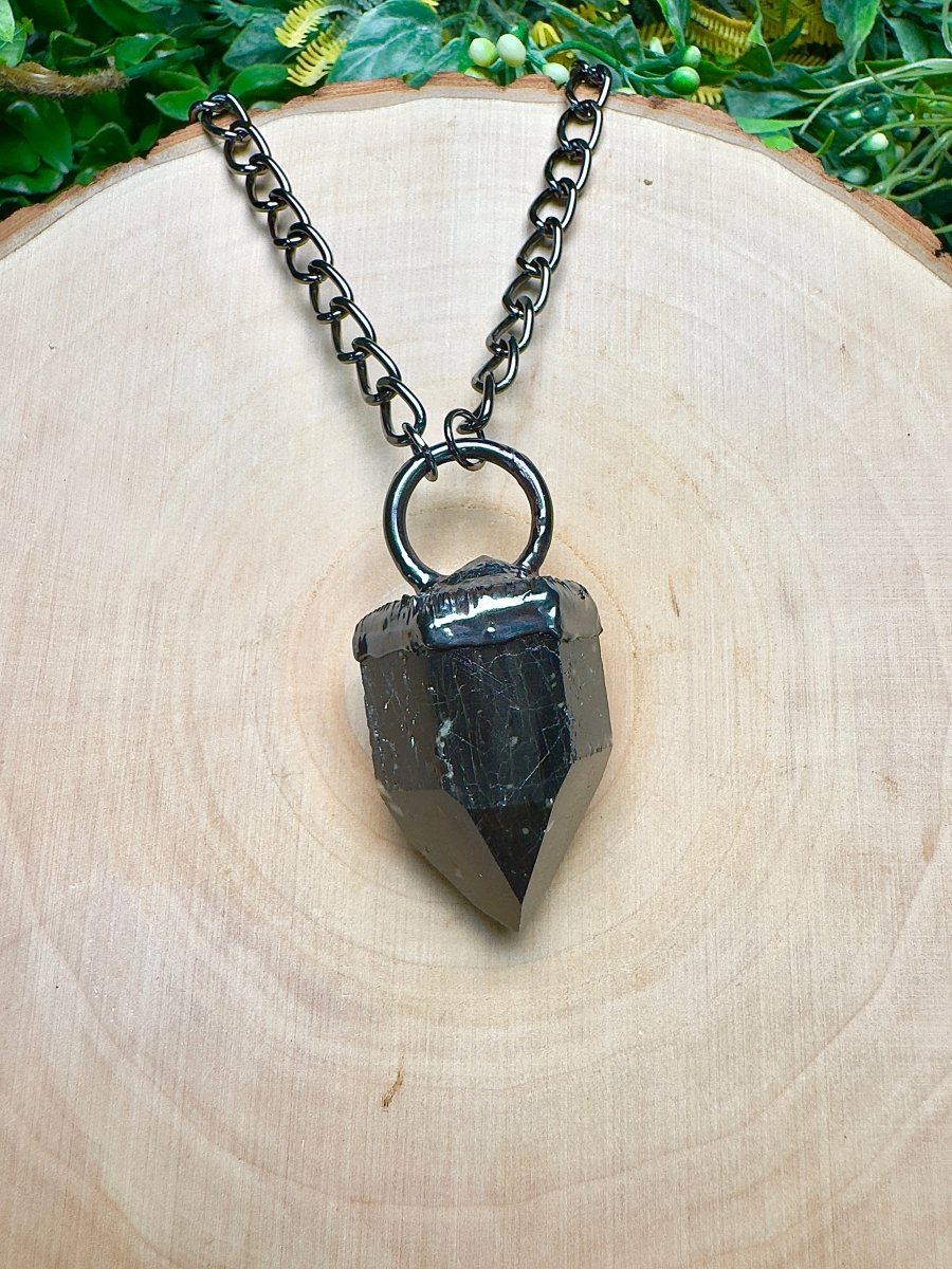 Black Tourmaline Necklace | Copper Ashes