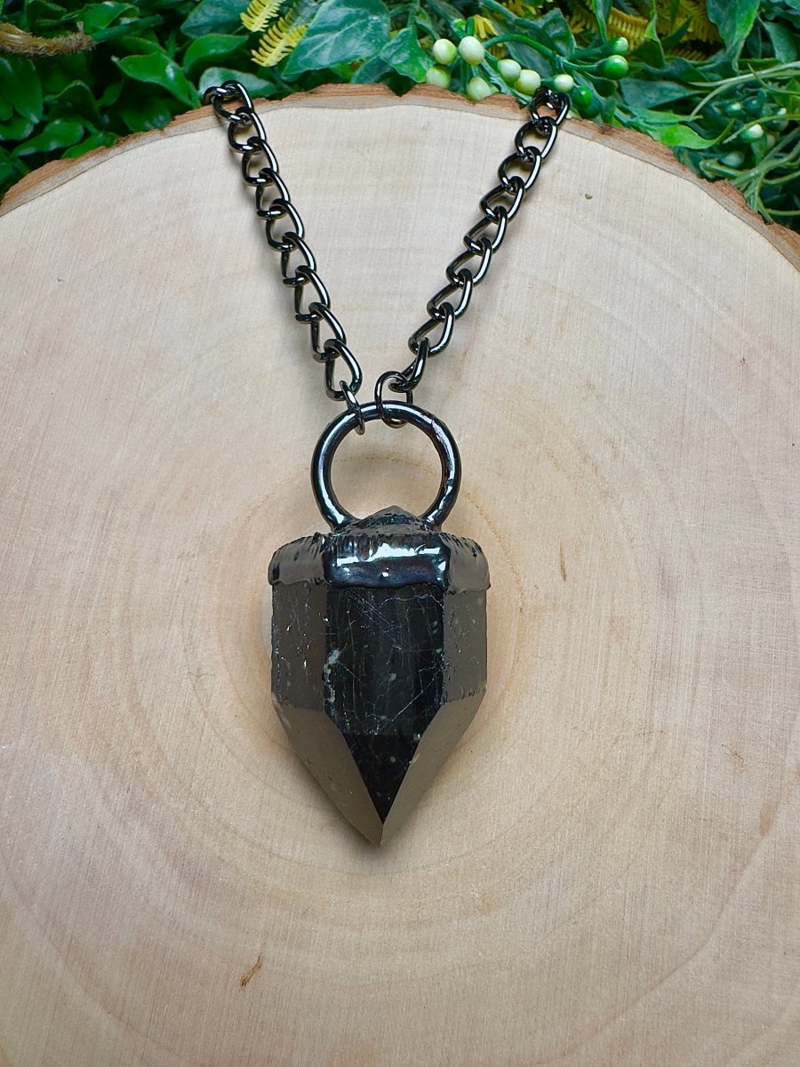 Black Tourmaline Necklace | Copper Ashes
