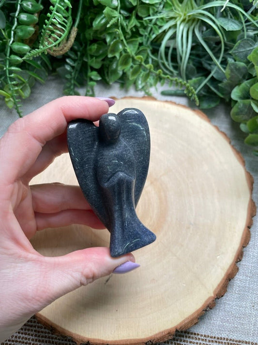 Blue Aventurine Angel | Copper Ashes