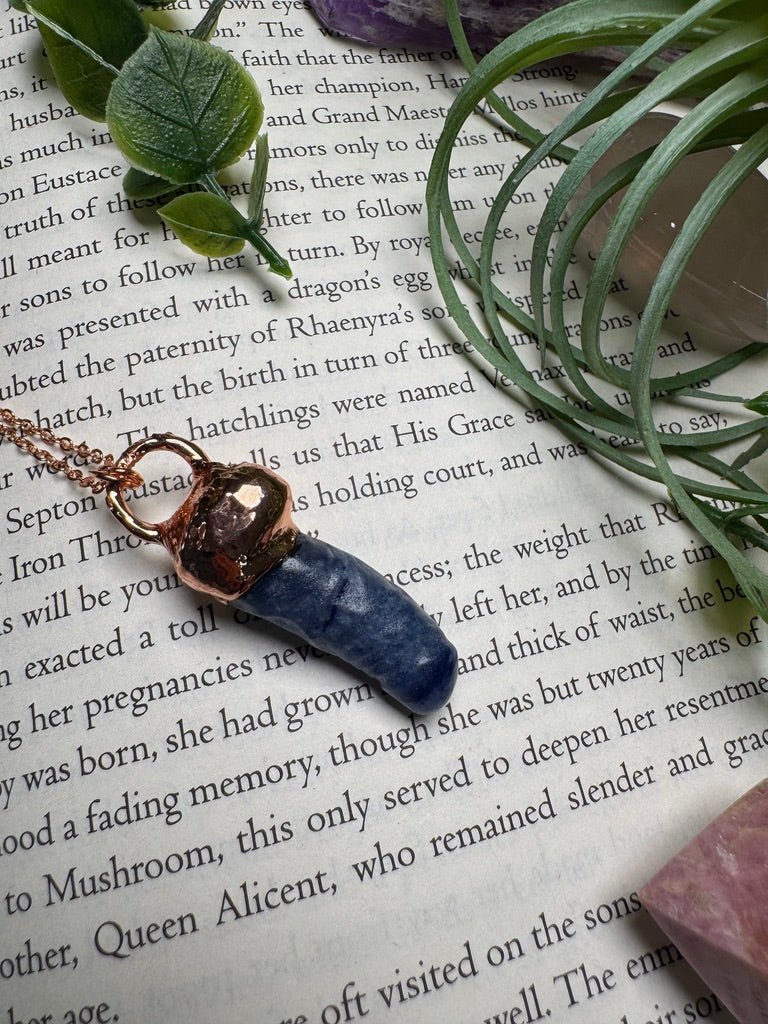 Blue Aventurine Penis Necklace | Copper Ashes