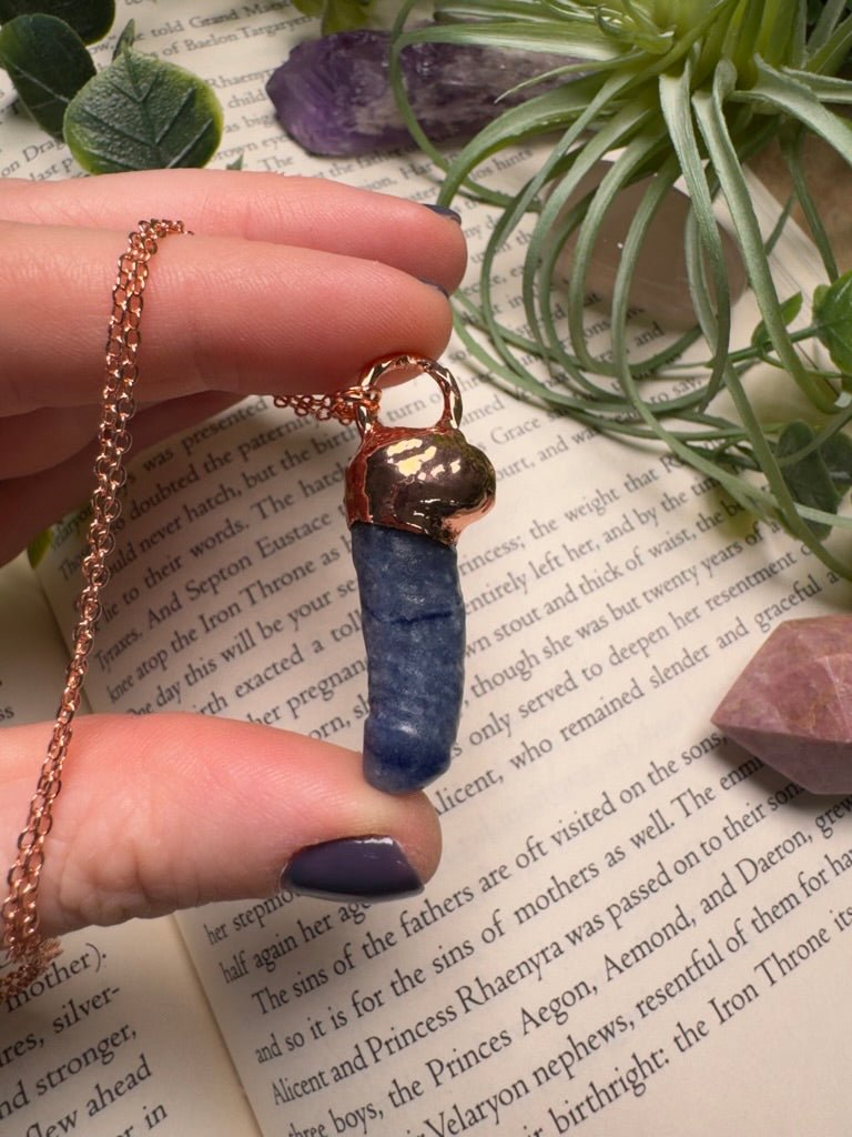 Blue Aventurine Penis Necklace | Copper Ashes