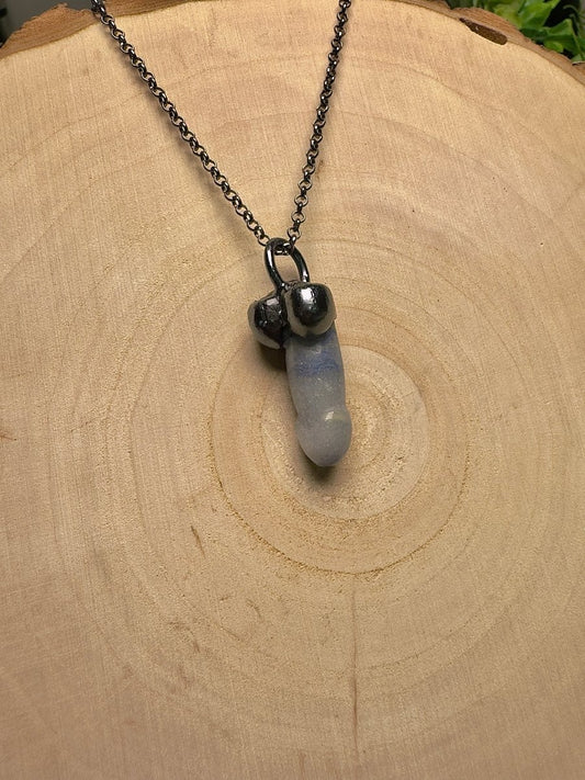 Blue Aventurine Penis Necklace | Copper Ashes