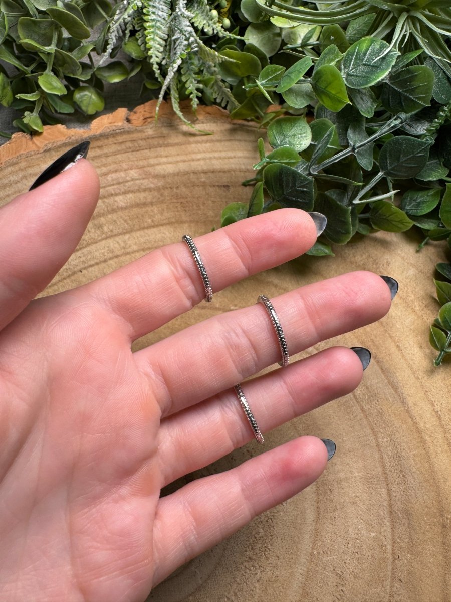 Blue Glass Ring Adjustable | Copper Ashes