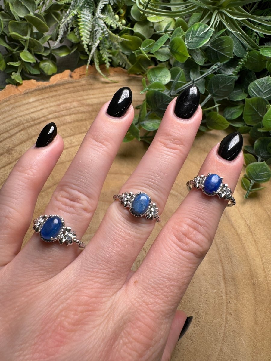 Blue Kyanite Ring Adjustable | Copper Ashes