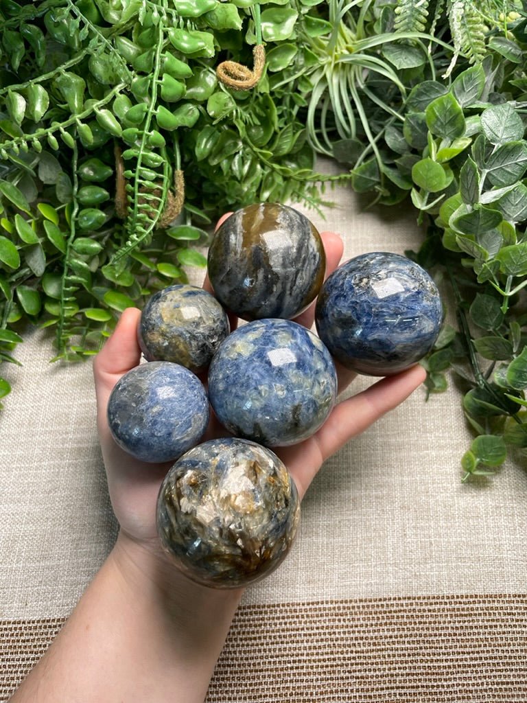 Blue Kyanite Sphere | Copper Ashes