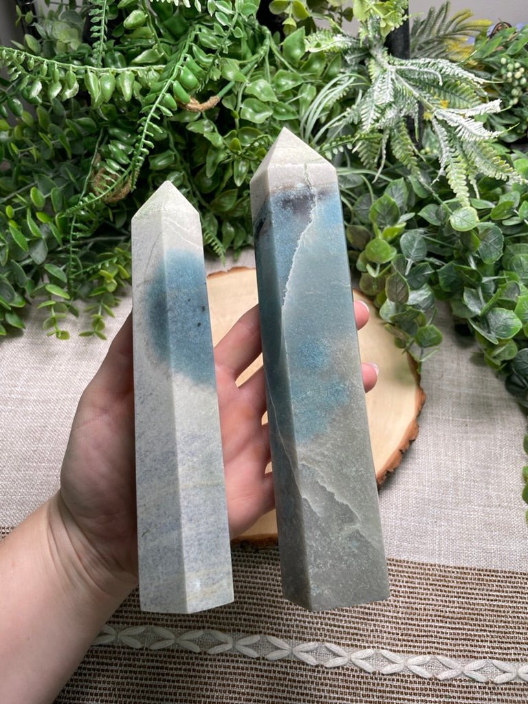 Blue Ocean Jasper Tower | Copper Ashes